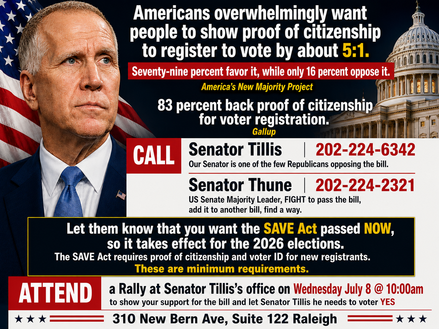 SAVE Act call-to-action graphic